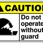 Machine guarding warning