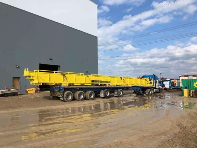 Double Girder Crane Installation on truck