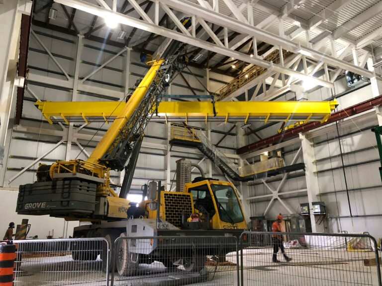 Double Girder Crane Installation positioning
