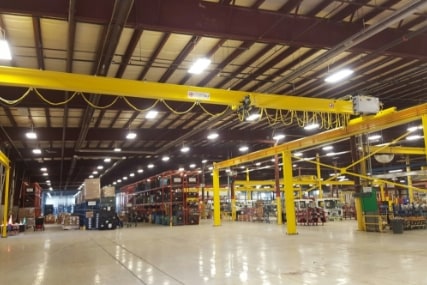 single girder top running overhead bridge crane