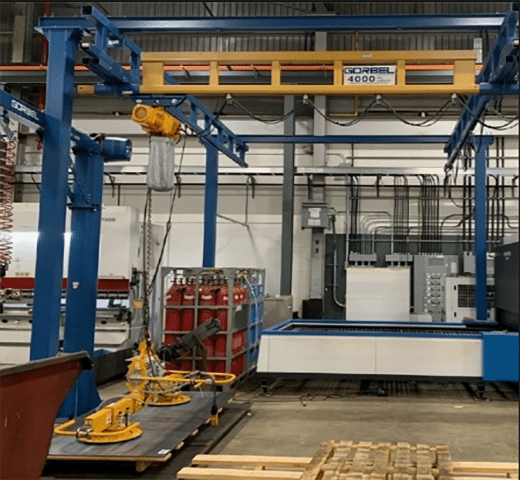 Screenshot Woodstock Precision Machining Case Study Gorbel Easy Arm Crane