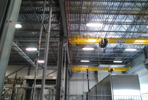 Single girder top running overhead cranes 03