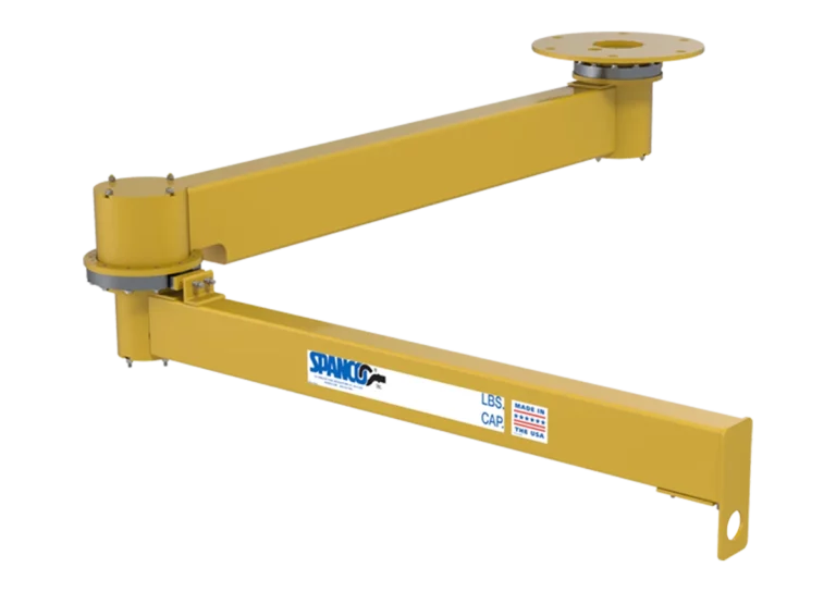 Spanco 400 Series Bridge or Ceiling Mounted, Articulating Jib Crane