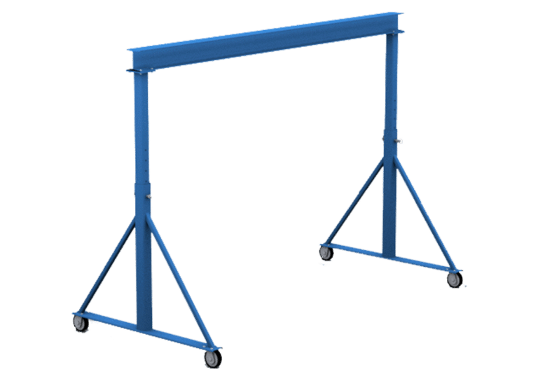 Gorbel adjustable height steel gantry crane