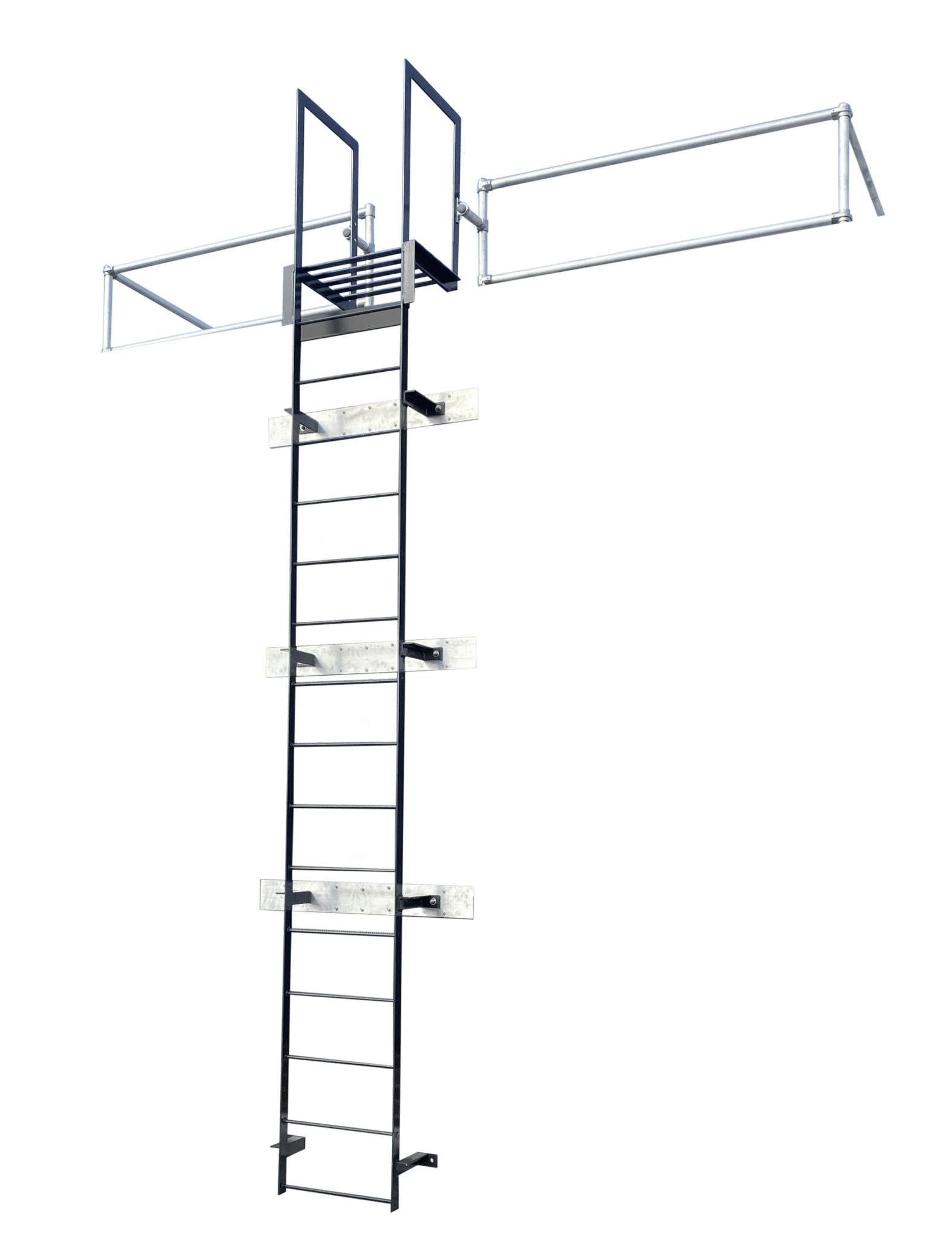 fixed access ladder painted steel