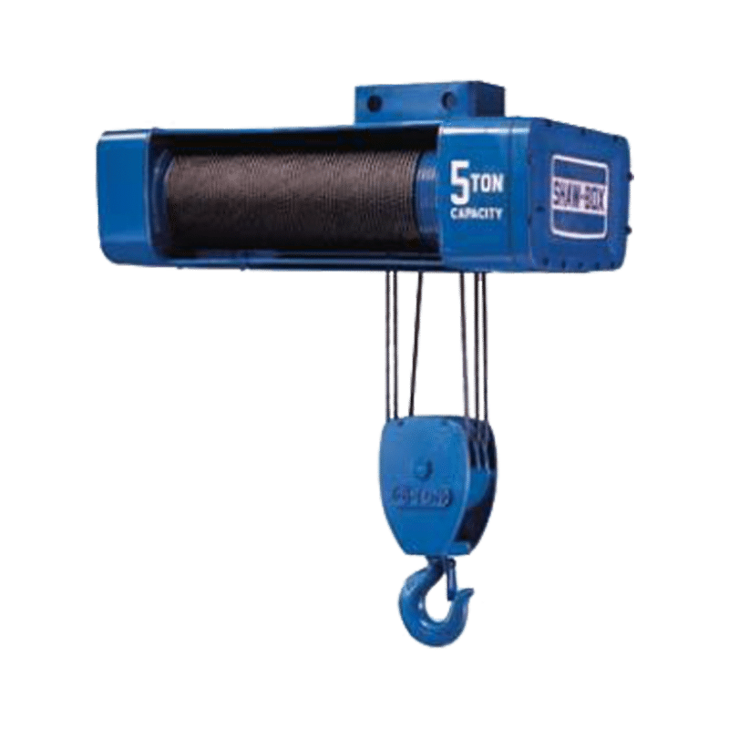shaw box 800 air wire rope hoist
